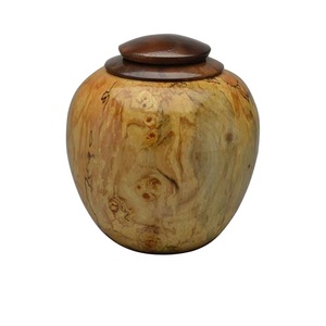 Classic Style <b>Wooden</b> Memorial Ashes Urns Natural Polished Finishing Cremation Urns Funeral Supplies <b>Keepsake</b> Cremation Urns - Product Image 4