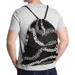 Personalización exclusiva MaileLei Culture Design Bolsa portátil de poliéster de gran capacidad con cordón para adultos y niños Imprimir bajo demanda - Product Image 3