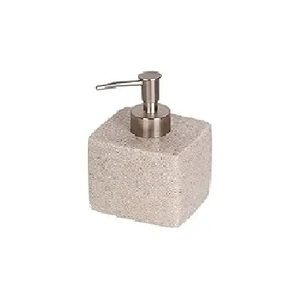 Design élégant ensemble de salle de bain en marbre beige distributeur de savon pour évier de cuisine bouteille de stockage d'huile accessoires de salle de bain - Product Image 3