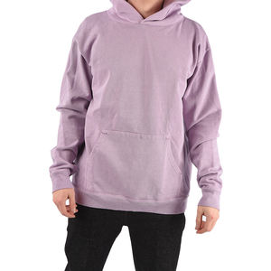 Men's High Quality 100% Cotton Pullover Hoodie Winter <b>Thick</b> <b>Fleece</b> Oversized Distressed Embroidered Sweatshirt Custom LOGO Solid - Product Image 3