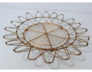 Kitchen <b>Storage</b> Basket Gold Plated Metal Beverage Container Iron Wire Basket And Bucket And <b>Storage</b> Bin - Product Image 3