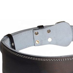Ceinture d'haltérophilie en cuir de vachette de qualité supérieure en nylon autobloquant avec boucle en acier équipement de Fitness de longueur personnalisée pour Gym Fitness - Product Image 5