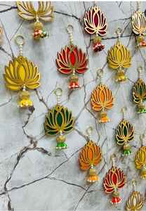 Elegante Lotus colgante de pared telón de fondo de boda inauguración de la casa y decoración del templo perfecto para fiestas en casa Henna decoraciones nocturnas - Product Image 6