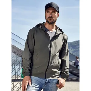 Veste Softshell Imperméable à Capuche Personnalisée pour Homme – Veste de Merchandising pour Homme - Product Image 1