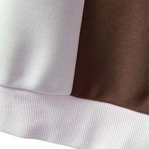 Venta al por mayor 100% algodón Unisex cuello redondo mejor calidad patrón sólido liso polar 180ct Zip sólido hombres sudaderas con capucha y sudaderas - Product Image 6