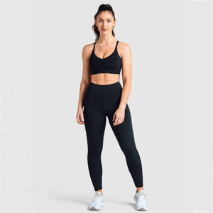 Custom High-Waisted Booty Gym <b>Leggings</b> for Unisex Seamless Scrunch Butt Yoga Wear Pockets Set Style Spandex/<b>Nylon</b> Anti-Static - Product Image 4