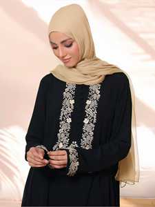 Personnalisé en gros en vrac 2024 Duré Conception Robe musulmane Dubaï Simple Abaya Femmes À la mode Baggy Femmes Abayas - Product Image 2