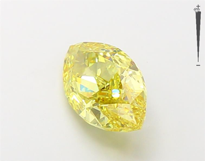 IGI VVS VS laboratoire fantaisie créé Marquise jaune couleur diamant en vrac HPHT CVD vrai diamant pour bijoux - Product Image 2