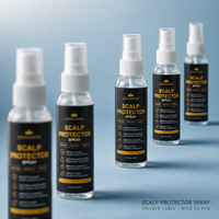 Spray Protecteur de Cuir Chevelu Personnalisé avec Logo pour Adhésif de Perruque, Spray Barrière Cutanée à l'Extrait Botanique pour Système Capillaire OEM MOQ 50