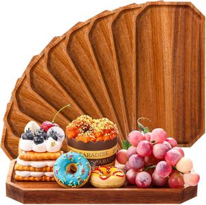 Plateau à charcuterie rectangulaire en bois, plateau à fromage, cadeaux d'affaires écologiques, ustensiles de cuisine faciles à nettoyer, vente en gros - Product Image 1