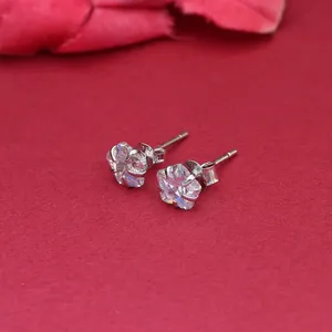 Pendientes de Aro Religiosos de Moda con Circonita Cúbica Transparente, Joyería para Mujer, Regalo - Product Image 2