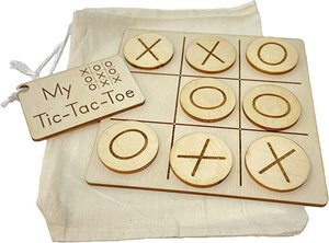 Tic-Tac-Toe | Jeu en bois | Party Favor | Éducation précoce | Logique | - Product Image 3