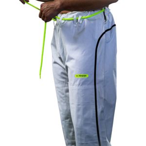 Pantalones Core Gi negros 10oz Ripstop algodón reforzado costura Jiu Jitsu Kimono entrenamiento y competición pantalones a medida ajuste Atlético - Product Image 5