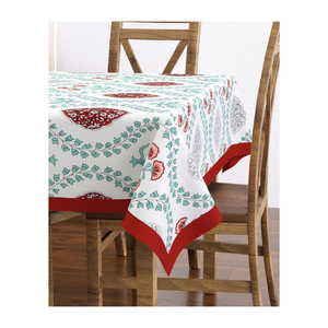 Nappe à bordure Paisley en mélange de coton 60 x 90 pouces 180 GSM 220 TC Tissage lisse Décoration de table Taille personnalisée Pour le marché d'exportation - Product Image 3