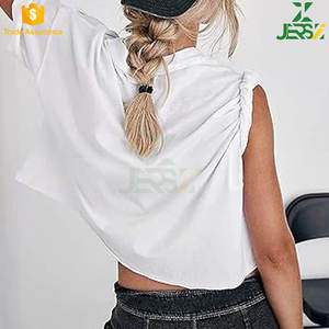 เสื้อยืดแขนสั้นโอเวอร์ไซส์ทรงหลวมพิมพ์ลายวินเทจซักกรดลำลองฤดูร้อน - Product Image 3