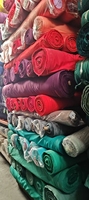 Venta al por mayor 100% de algodón peinado tejido de sarga respetuoso con el medio ambiente pesado liso teñido para niños niñas tela más grande de China