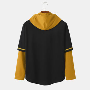 Nueva llegada hombres sudaderas con capucha logotipo personalizado pecho bordado Diseño cuerpo delgado peso pesado hombres Sudadera con capucha - Product Image 2