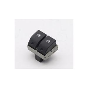 สวิตช์กระจกไฟฟ้าด้านหน้าซ้ายแบบสองปุ่ม รุ่น 6Q09598589B9 ใช้ได้กับรถยนต์ VW Polo ปี 02-10 และ Seat Ibiza ปี 02-10 สวิตช์อัตโนมัติ ผลิตในตุรกี - Product Image 1