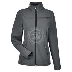 Chaqueta de invierno Softshell para mujer personalizable al por mayor diseño de punto transpirable impermeable y resistente al viento con bajo MOQ - Product Image 1