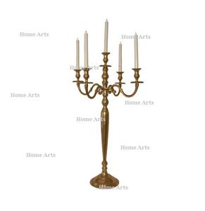Silver Color Aluminium Candelabra Advantageous Design Customized Size And Shape <b>Candle</b> <b>Stand</b> With 5 Arms - Product Image 2