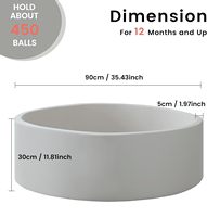 IRIS Mini Toddler & Kids Soft Memory Foam Round Indoor Ball Pit Play Pool Gift