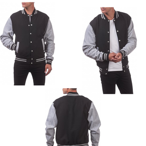 Chaqueta de béisbol Varsity personalizada, cortavientos de lona ligera de último diseño con cuello levantado para adultos y jóvenes - Product Image 6