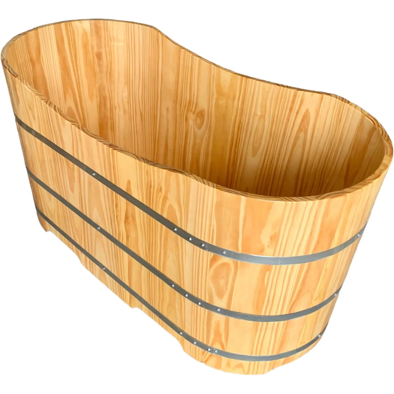 Fournisseur vietnamien Baril Baignoire En Bois Longue Baignoire En Bois Conception Personnalisé Achat En Gros En Stock