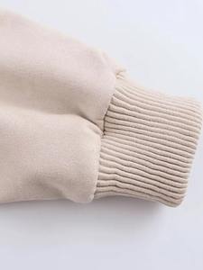 เสื้อบอมเบอร์มีซิปแขนยาวสำหรับผู้หญิงแจ็คเก็ตสตรีทแบบลำลองสำหรับฤดูใบไม้ร่วง2024 - Product Image 4