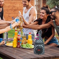 Altavoz multifuncional para mochila, diseño elegante con función de reproducción de sonido, función de Banco de energía recargable por USB