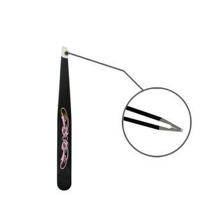 Wholesale Stainless Steel Best Black Tweezers Eyebrow Tweezers 2026 Applicators Eyebrow <b>Clip</b> Included - Product Image 4