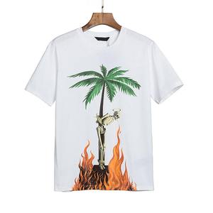 Venta caliente marca personalizada serigrafiada camiseta de gran tamaño Boxy Palm Angel Drop Shoulder camisetas - Product Image 2
