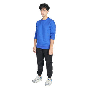 Sweat-shirt décontracté pour homme 100% coton, col rond, uni, thermique, respirant, imperméable, écologique, de haute qualité - Product Image 1