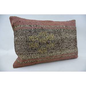 Alfombra Kantha de lana beige de 16x24 pulgadas con almohada tejida con patrón vintage - Product Image 2