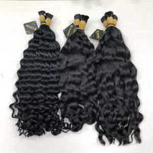 En vrac 100% Extensions de cheveux humains crus vietnamiens Deep Wavy Luxury Tape Ins Frontal & Bundle Bleach to Blonde - Product Image 1