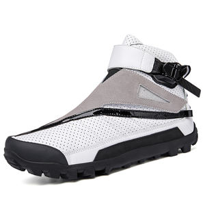 Factory Wholesale Breathable <b>Men's</b> Motorcycle Riding <b>Boots</b> Non-Slip Leather <b>Mens</b> Motorcycle Shoes for Summer and Winter - Product Image 2