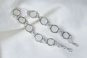 Rainbow Moonstone Sterling Silver Bracelet Handmade Adjustable Round Gemstone Jewelry Elegant Gifts Women - Product Image 3