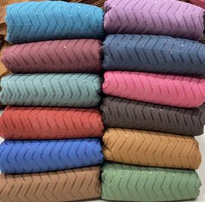 Tissu en dentelle Georgette lourde de haute qualité pour robes de mariée fleurs imprimées avec broderie Schiffli pour la fabrication de robes en Tulle - Product Image 5