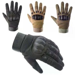 Gants tactiques en cuir à doigts entiers haute performance Hard Knuckle Randonnée Tir Sports de plein air Gants de combat à écran tactile - Product Image 6