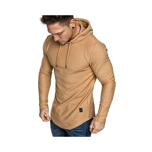 Pakistan Manufactured Men's Summer Fitness Gym Hoodie Polyester/Cotton Breathable Workout Wear for Body Building - Product Image 4