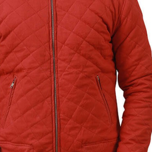 Blouson aviateur rouge sur mesure pour hommes à la mode hiver veste extérieure rembourrage imperméable respirant grande taille veste à glissière - Product Image 3