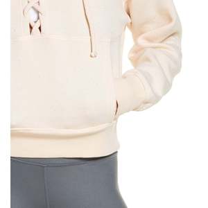 Felpa con cappuccio con lacci di grandi dimensioni rosa da donna Free People Fp Movement Believe IT Tessuto lavorato a maglia traspirante - Product Image 3