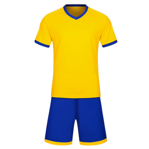 Uniforme de Fútbol Personalizado Premium al por Mayor, Fabricante de Camisetas y Pantalones Cortos de Fútbol, Conjunto de Tela de Poliéster de Alta Calidad, OEM ODM - Product Image 2