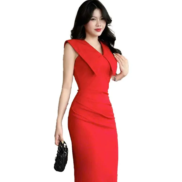 Produto excepcional Vestido Top Seller das mulheres, estilo elegante do verão, tecido respirável feito no Vietnã