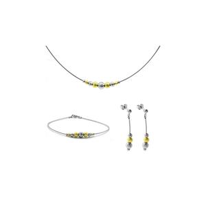Set di gioielli importati in 3 pezzi 925 in argento Sterling dal Design moderno (con confezione regalo) 105000083 - Product Image 3