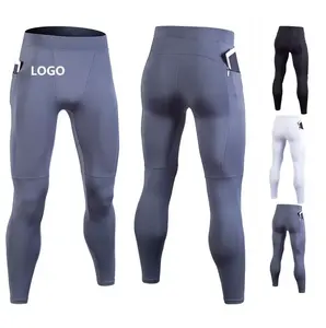 Men Compression Track Suit 2 Piece Training Active Gym Wear Set Private Label Long Sleeves Fitness Compression Tights Suits