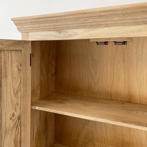 Mango <b>Wood</b> Handmade Handicraft Wardrobe <b>Storage</b> <b>Cabinet</b> Modern Design for Hotel Bedroom Use - Product Image 3