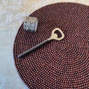 Beaded <b>Placemat</b> Handmade <b>Round</b> Charger for Luxury Dining & Holiday Decor Unique Piece Handmade Beaded, <b>Placemat</b>, Housewarming - Product Image 3