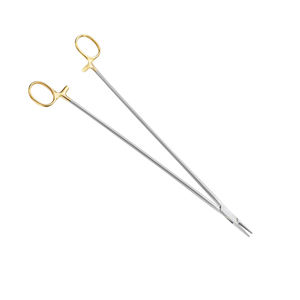 Debakey ที่ใส่เข็มตรงสีทองครึ่งหนึ่งขนาด305มม. 12 "คีมสำหรับการผ่าตัดด้วยมือคีมหนีบ Tc คุณภาพสูง - Product Image 5