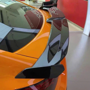 ABS M Style Polished Rear Bumper Tail <strong>Spoiler</strong> Double Deck Wing Bodykit Car Accessories - Product Image 6