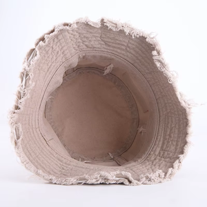 Chapeau de pêcheur en denim à large bord de haute qualité pour femmes et hommes, personnalisé, en coton vieilli, bord effiloché, chapeau seau vintage pour adultes 2026 - Product Image 6